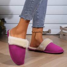 Winter Classic Style Women's Indoor Slippers - Hot Pink - View 3