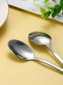12pcs Stainless Steel 1010 Mini Coffee Stirring Spoon, Narrow Design 11.3*2.4cm, Suitable For Family Gatherings And Dessert Shops,Kitchen,Christmas Gift,School Supplies