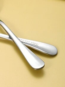 12pcs Stainless Steel 1010 Mini Coffee Stirring Spoon, Narrow Design 11.3*2.4cm, Suitable For Family Gatherings And Dessert Shops,Kitchen,Christmas Gift,School Supplies