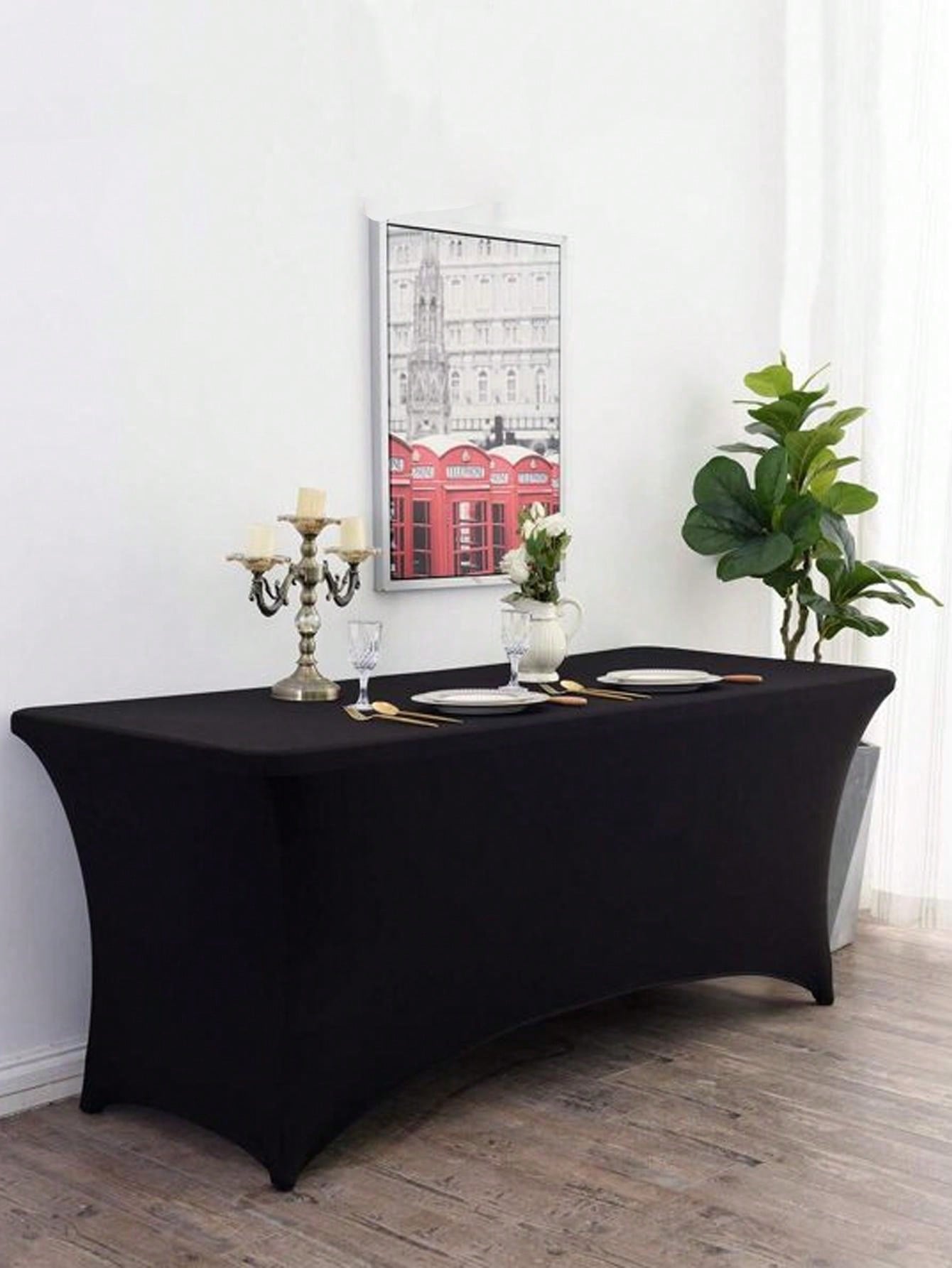 1pc Spandex Table Cover For Table Universal Fitted Stretch Tablecloth