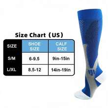 1雙壓帶襪足球足球大腿長筒中性野外運動護理長襪男女適用 - 白色 - 查看 2