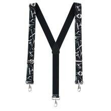 Men's Elastic Craftsman Novelty Suspenders with Swivel Hook Clips - màu đen - Xem 1