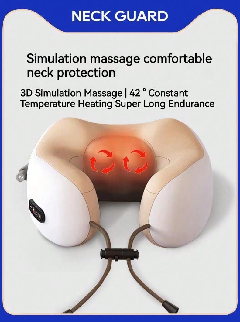Electric Neck Massager, Ushaped Massage Pillow Cervical And Neck