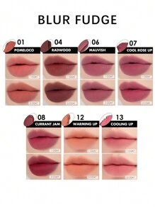Rom&nd ROMAND BLUR FUDGE TINT 04 Radwood 0.17盎司哑光唇釉，轻盈柔滑质地，易于涂抹，持久显色，不拔干，丝绒哑光妆效，轻松晕染，韩妆，礼盒装 - 04 拉德伍德 - 查看 5
