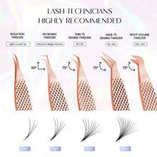 5pcs Eyelash Tweezers Stainless Steels Precision Tweezers Tools for Eyelash Extensions - Rose Gold - View 3