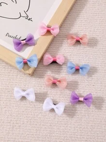 10 cái Kẹp Tóc Thú Cưng Màu Hỗn Hợp - Nhiều màu - Xem 5
