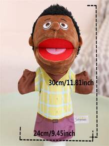 爸爸手套偶,毛絨手套偶,扮演家庭成員的偶,13.4英寸,聖誕、萬聖節、感恩節禮物說故事玩具