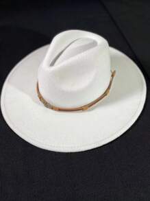 件秋冬女式時尚彩色雷射捲邊西部牛仔帽嘻哈風格男女節慶必備帽