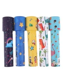 2 piezas/paquete 3 piezas/paquete 4 piezas/paquete Juguetes clásicos de nostalgia de cambio perpetuo con patrón de color aleatorio que envía juegos mágicos giratorios de caleidoscopio para adolescentes - Multicolor - Ver 5