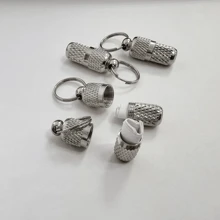 件銀黃銅純色寵物防走失吊墜，適合中小型貓狗，四季皆宜，迷路聯絡主人 - 銀色 - 查看 3