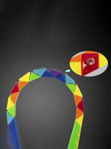 Rainbow Magic Snake Toy Cube Twist Puzzle 24-48 Wedges - Large Size Fidget Toy for Kids Adults Teens - Brain Teaser Stocking Stuffers Party Favors Game Goodie Bags Fillers - Màu Cam cháy - Xem 10