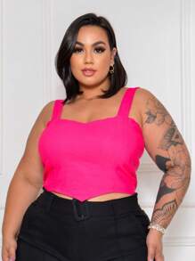 Plus Size Blouses - 玫紅色 - 查看 1