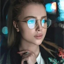 Lentes Oftalmicos Armazón Hipster Para Graduar Redondos - Dorado - Ver 7