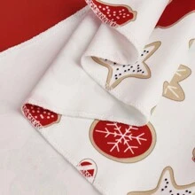 1pc Pet Christmas Deer Gingerbread Print Bib Bandana, Suitable For Cats & Dogs Christmas Holiday Decorative Costume
