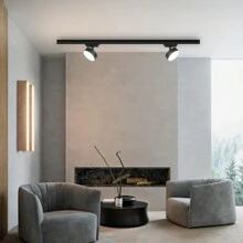 Aparato De Iluminación Con Riel De Luz - Negro - Ver 2
