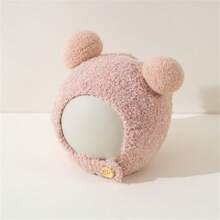 嬰兒帽子秋冬嬰兒羊毛帽兒童保暖保護耳帽珊瑚絨可愛針織男女冬季風格