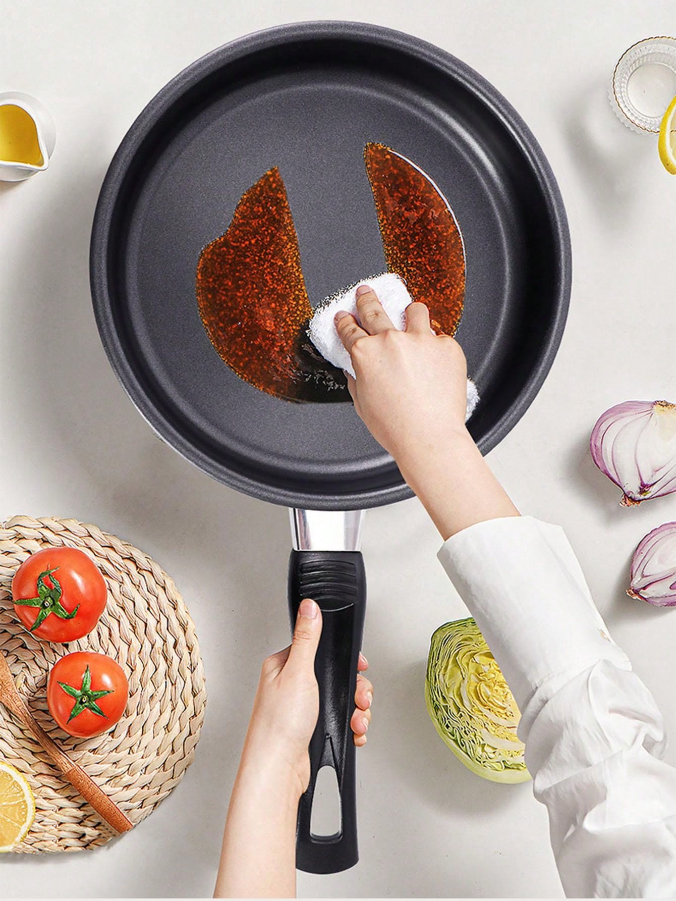 Stainless Steel Pan Perfect For Frying Steaks, Pancakes, Suitable For