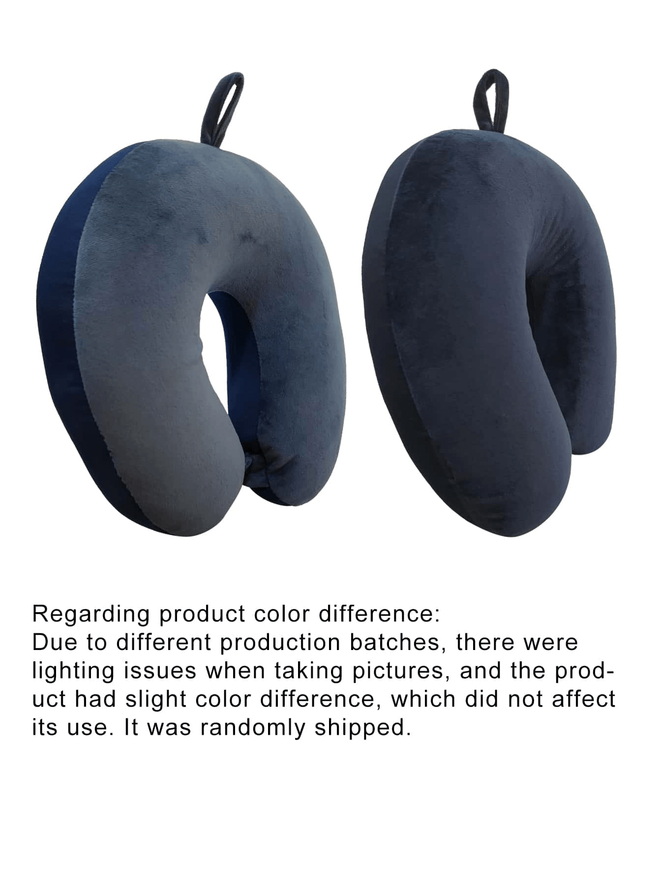 Navy Blue Neck Pillow With Buttons And Cover SHEIN USA