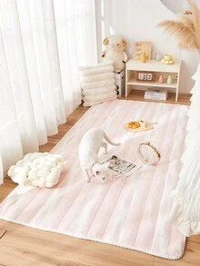 1 Miếng Lông thỏ Trang trí Tấm thảm , Mềm mại Và Thoải mái Phong cách Đơn giản Thảm trải sàn Đối với Phòng ngủ/Sinh hoạt Phòng , Mùa Thu /đông - Hồng - Xem 7