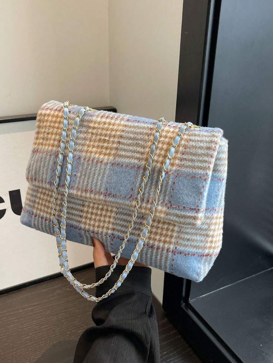 Túi vai Thùa khuyết Hình học Chuỗi Đúng mốt - Nhiều màu - Xem 1