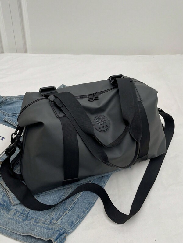 Bolsa de viaje de gran capacidad y unicolor, impermeable y minimalista, para hombres y mujeres, para volver al colegio, para viajes, gimnasio, campamento, crucero, senderismo y verano