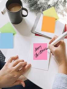 Morandi Color, Bộ 12 tờ giấy nhớ đơn giản, 76x76mm/tờ, 60 tờ/sổ, Đồ dùng học tập/văn phòng - Nhiều màu - Xem 6