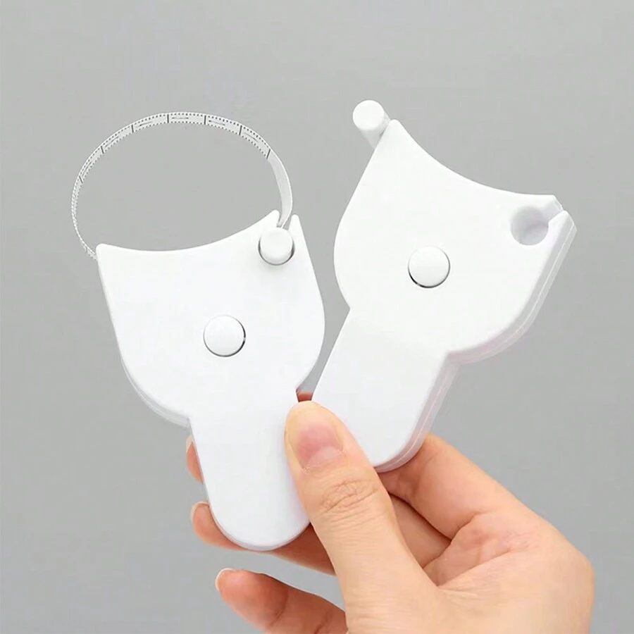 1pc Y-shaped Tape & Torch Shaped Body Measuring Ruler For Waist, Hip And Bust Circumference Measurement - White - View 1