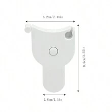 1pc Y-shaped Tape & Torch Shaped Body Measuring Ruler For Waist, Hip And Bust Circumference Measurement - White - View 6