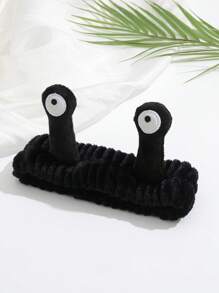 1 Miếng Đen Đơn giản & Dễ thương & Vui Thiết kế mắt Dây buộc tóc Đối với phụ nữ , Creative Ốc sên Mẫu Khuôn mặt Băng đô cài tóc - màu đen - Xem 1