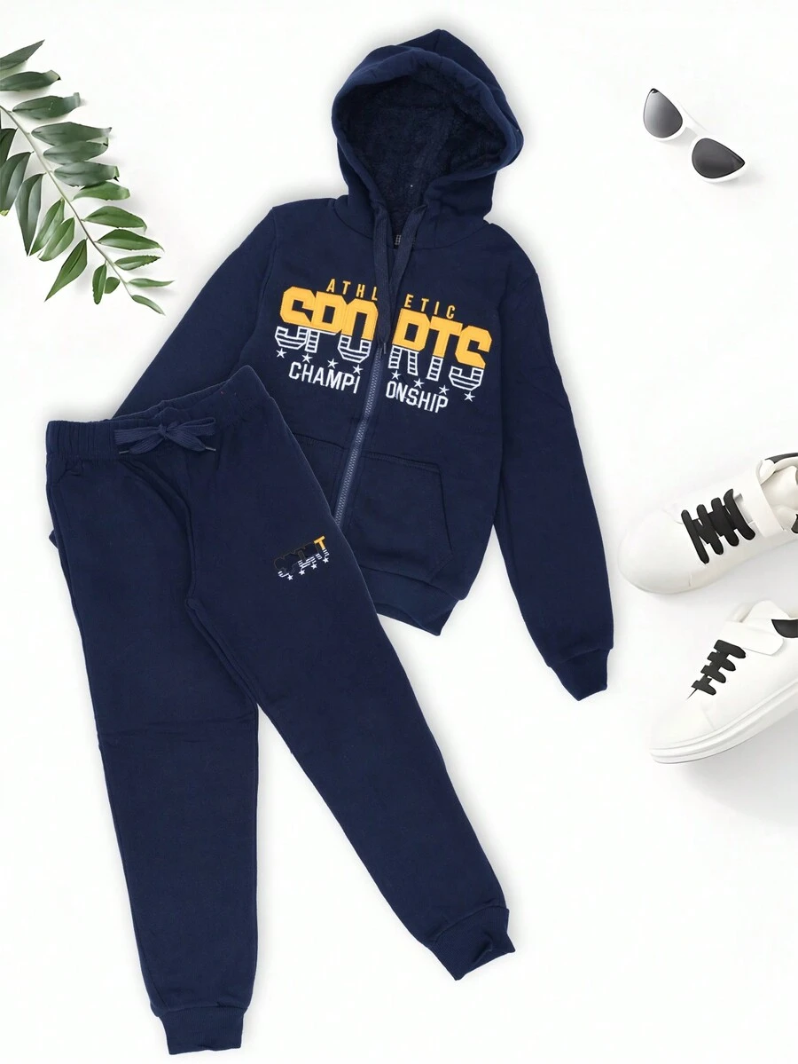 CONJUNTO PANTS DEPORTIVO NIÑO JUVENIL - Azul Marino - Ver 1