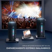 IPX6 Waterproof Bluetooth Speaker, FM Radio, USB, Micro SD Moreka 373 - Black - View 9