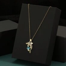 1pc Women's Necklace - Gold - View 1