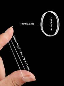 300个迷你发圈，成人适用，可用于编发、婚礼发型等。休闲健身、女士头部配饰、女士发饰、马尾辫发圈、发绳、健身美容化妆女士配饰 - 彩色 - 查看 7