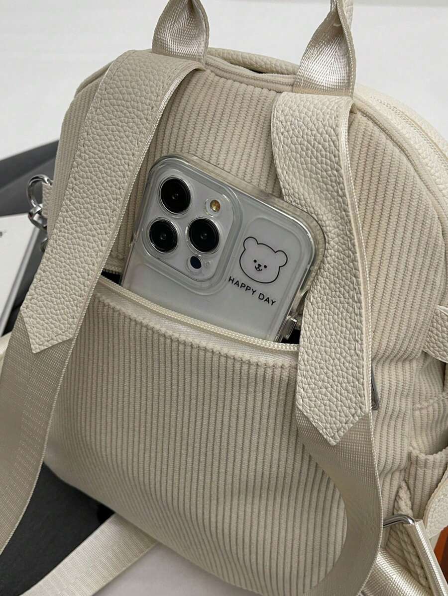 Korean Style Casual Minimalist Design Cute Sling Backpack SHEIN USA