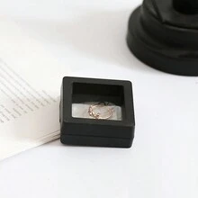 1pc Jewelry Storage Box 5*5cm - 5*5cm suspended black - View 1