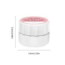 XEIJAYI 3入組凝膠指甲膠,含有閃光元素,用於半永久性美甲藝術凝膠,快速構建多功能凝膠指甲,專業美甲工具套裝 - 西瓜粉 - 查看 7