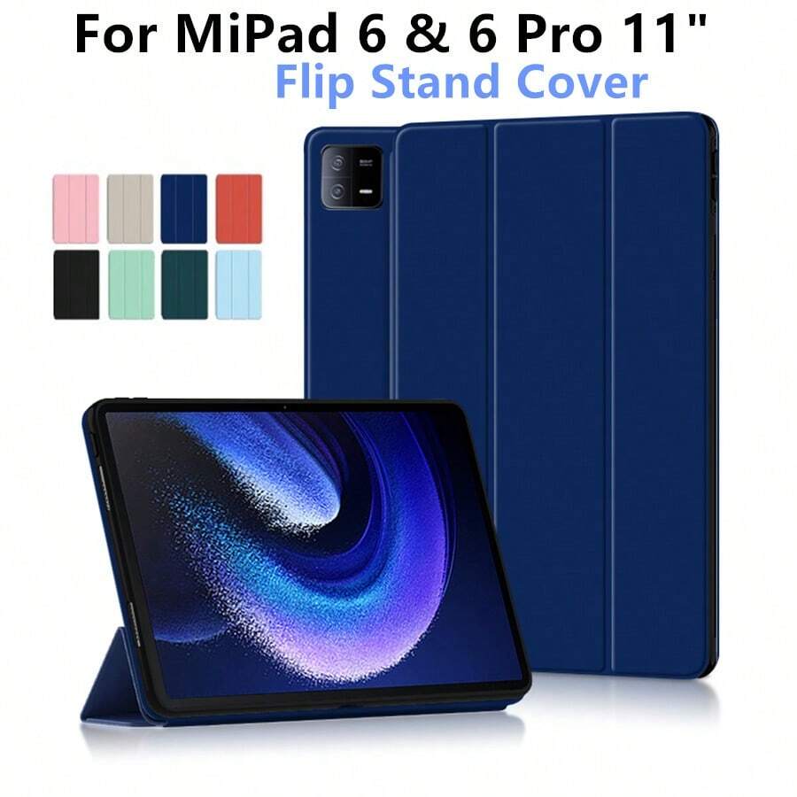 1 Vỏ Bảo Vệ Thông Minh Tương Thích Với Xiaomi Pad 6 Case 11 Inch 2023 Vỏ Bảo Vệ Tương Thích Với Xiaomi Mi Pad 6 Pad6 Pro MiPad6 Flip Stand Case Với Tự Động Đánh Thức - xanh đậm - Xem 1