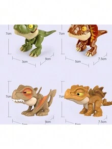 1pc Dinosaur Finger Bite Toy - Multicolor - View 4