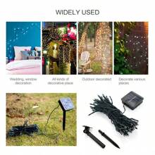 Led Solar Powered String Lights, Outdoor Yard , 8 Modes - Multicolor - Multicolor - View 7