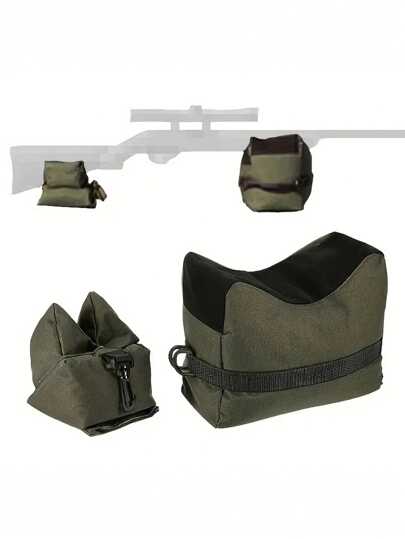 1pc Rifle Support Bag - Front & Rear Sandbag, Improving Accuracy And Stability For Hunting And Target Shooting