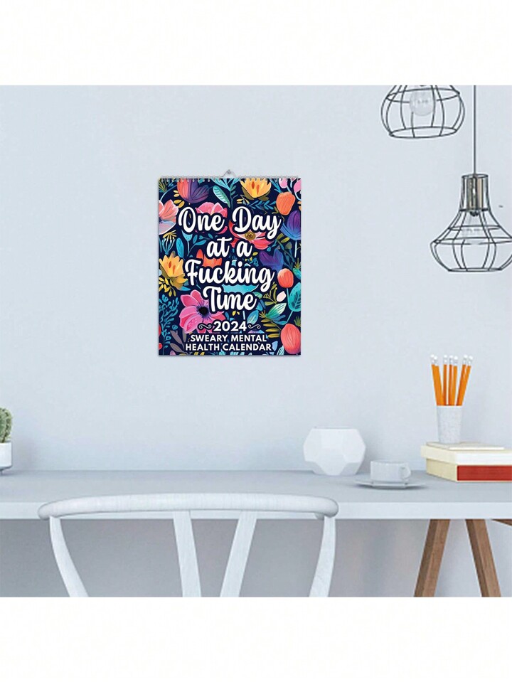 1pc-sweary-mental-health-calendar-2024-funny-sweary-calendar-2024-wall