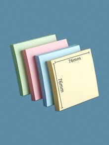 Morandi Color, Bộ 12 tờ giấy nhớ đơn giản, 76x76mm/tờ, 60 tờ/sổ, Đồ dùng học tập/văn phòng - Nhiều màu - Xem 3