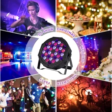 Luz de escenario plana LED RGB DMX512 de 36 luces de ALIEN efecto para fiesta de DJ, disco, boda, vacaciones, bar, club, decoración de espectáculo, lámpara activada por sonido - Multicolor - Ver 3