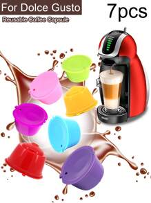 Taza Con Filtro De Cápsula De Café Reutilizable: Recargable, Perfecta Para Los Amantes De Nescafé Dolce Gusto, Estilo A