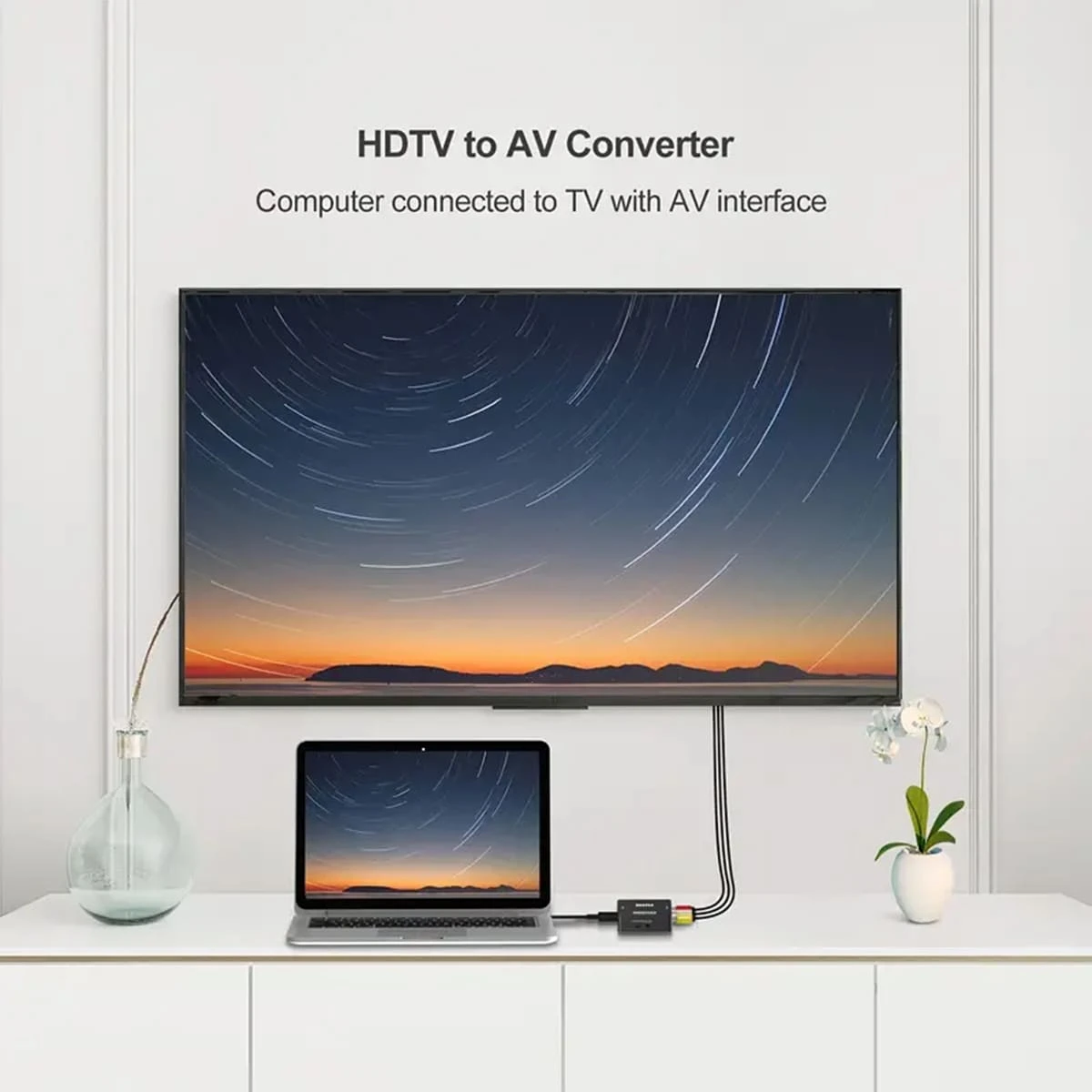 1pcs HDMI To RCA Converter HDTV To Av Adapter HDMI To AV 3RCA CVBs 1pcs HDMI To RCA Converter HDTV To Av Adapter HDMI To AV 3RCA CVBs