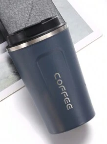 1 件真空双层不锈钢咖啡杯、杯子、车载水杯水瓶返校 - 藏蓝色 - 查看 5