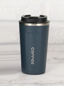 1 件真空双层不锈钢咖啡杯、杯子、车载水杯水瓶返校 - 藏蓝色 - 查看 2