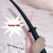 Expandable Samurai Sword Toy For Cosplay And Collectible: Gravity-Powered Swinging And Shrinking Sword - Black - View 8