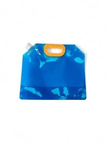 1只2.5l藍色手提式水袋,加厚大容量露營飲水袋,帶飲管適用於戶外行程 - 藍色 - 查看 3