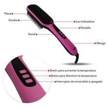 STRAIGHTENING BRUSH - Purple - View 2